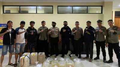 Polisi Gagalkan Peredaran 175 Liter Captikus di Jalan Trans Molibagu