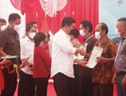 Menteri Hadi Tjahjanto Pastikan Sertipikat Sudah di Genggaman Tangan Masyarakat Ongkaw