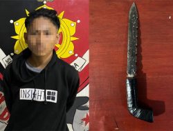Lakukan Patroli Rutin, Tim Resmob Amankan Remaja Bersajam di Bitung Timur