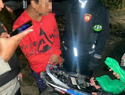 Tim Patroli Presisi Polres Boltim Amankan Pemuda Pembawa Sajam di Pantai Desa Paret
