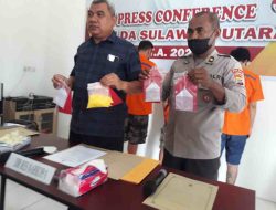 Mantap! Dit Resnarkoba Polda Sulut Amankan Dua Tersangka Sabu di Minahasa Tenggara