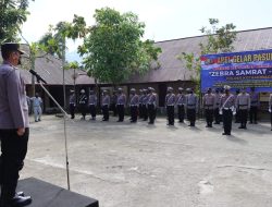 Kapolres AKBP Dasveri Pimpin Apel Gelar Pasukan Operasi Zebra Samrat 2022