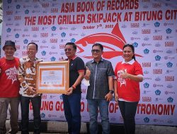 Kota Bitung Pecahkan Rekor Ikan Cakalang Bakar Terbanyak di Asia