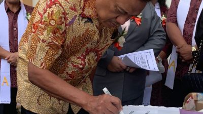 Resmikan GMIM Wilayah Tomohon Lima, Gubernur Olly Ajak Jemaat Saling Topang
