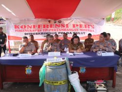 Subdit Tipidter Polda Sulut Ungkap Tindak Pidana Pertambangan Minerba Ilegal di Mitra