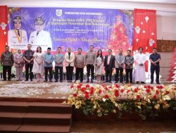 Wali Kota Tatong Bara dan Wakil Walikota Hadiri Ibadah Perayaan Natal Pemkot Kotamobagu