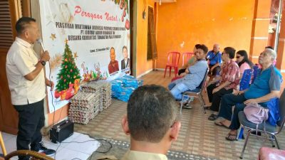 PWI Sulut Bareng PT JJM Rayakan Natal Bersama Komunitas Tunanetra Paal IV