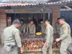 Satpol-PP Kotamobagu Tertibkan Pedagang di Eks Pasar Serasi