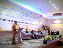 Wakili Wali Kota Tatong Bara, Asisten l Hadiri Pelantikan Rektor Institut Kesehatan