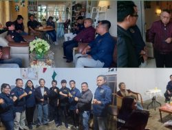 Phil Sulu dan Adrianus Kojongian Berbagi Cerita dengan PWI Tomohon