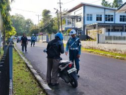 POM Lantamal VIII Razia Kendaraan Bermotor