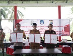 Pemkab Bolsel Tandatangani PKS Koordinasi APIP Bersama Kejari dan Polres