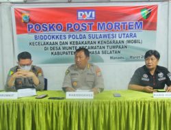 Prescon: 4 Jenazah Korban Lakalantas di Jalan Trans Sulawesi Desa Munte Berhasil Teridentifikasi