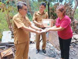 SMKN 1 Manado Peduli, Berikan Bantuan untuk Siswa Korban Kebakaran