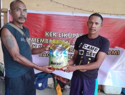 Salurkan Bantuan Beras, Kelompok Desa Kinunang Dukung KEK