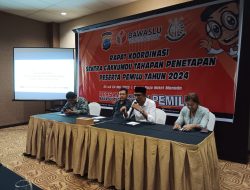 Bawaslu Sulut Gelar Rakor Bersama Jaksa dan Penyidik Polri