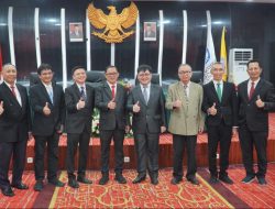 Rektor Lantik Senat FMIPA, UPT TIK dan Kajur Elektro Fatek Unsrat