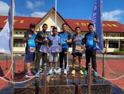 Prada Akbar Prajurit Raider 712/Wiratama Juara 1 Fun Run 10K Kapolres Tomohon
