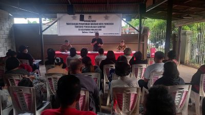 Mono Turang Paparkan Ranperda Pengelolaan Sampah Kepada Warga Walian Dua