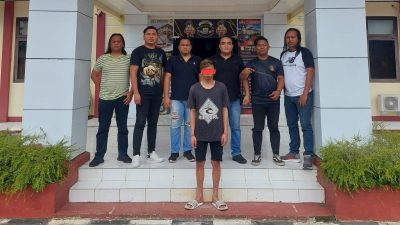 Lagi, Pemuda Tomohon Bawa Sajam Diringkus Tim Buser