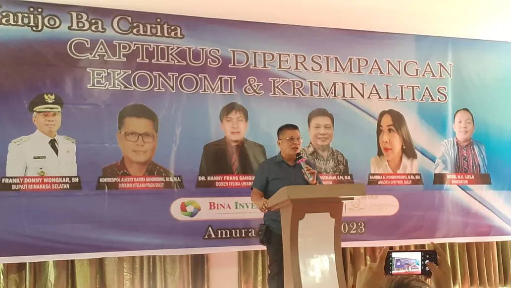Kegiatan pembahasan captikus yang digelar Polda Sulut.
