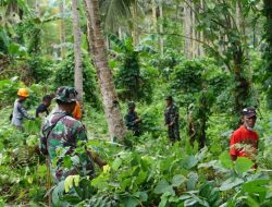 Pra TMMD ke-117 Kodim 1309/Manado, Masyarakat dengan TNI Bahu Membahu