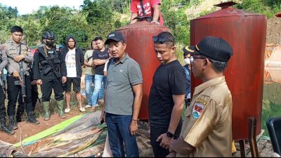 Penyidik Dit Tipidter Bareskrim Polri Sita Babuk di Lokasi Tambang PT BLJ Perkebunan Limpoga Ratatotok