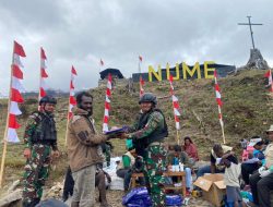 Ketiga Kalinya, Satgas 712/Wiratama dan Puskesmas Nioga Gelar Pengobatan Gratis untuk Warga Distrik Nume