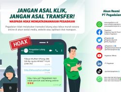 Pegadaian Imbau Masyarakat Hati-hati Penipuan Bermodus Lelang Online