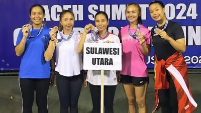 Beregu Putri Soft Tennis Sulut Lolos PON 2024