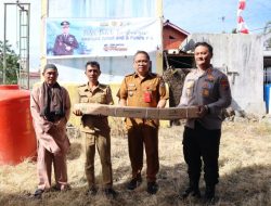 Polri Peduli Lingkungan, Polres Tomohon Bangun Sumur Bor Untuk Warga