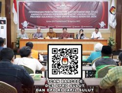 KPU Sulut: Pengumuman Daftar Calon Sementara DPRD Sulut dan DPD-RI Dapil Sulut