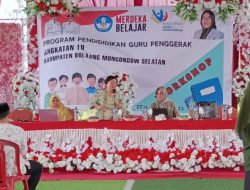 Kepala Dinas Pendidikan Bolsel Buka Workshop Program Pendidikan Guru