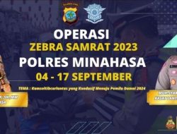 Ops Zebra Samrat 2023 Dimulai, Begini Kata Kapolres Minahasa