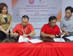 PT Victory International Futures dan Universitas Trinita Manado Tandatangani MoU