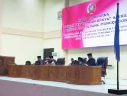 DPRD Bolmong Tetapkan Perda Perubahan APBD 2023