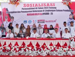 Dinas Pendidikan Bolsel Gelar Sosialisasi Permendikbudristek No 46 Tahun 2023 Tentang PPKSP