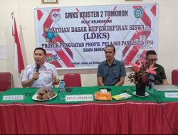 SMKS Kristen 2 Tomohon Gelar LDKS, Latih Kepemimpinan Siswa