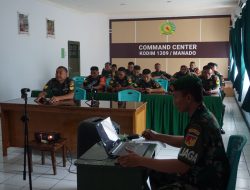Jajaran Kodim 1309/ Manado Mengikuti Literasi Digital
