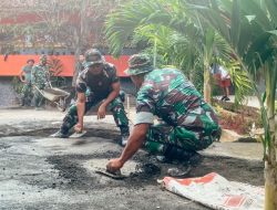 Kodim 1309 Giatkan Karya Bakti di SD Negeri 69 Manado