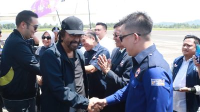 Braien Jemput Surya Paloh dan Prananda, Resmikan Kantor DPW Nasdem Sulut