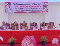 Pj Bupati Kumendong Sambangi Aparatur di Langowan Raya