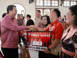 Ibadah di GMIM Galilea Malalayang Dua Manado, Wagub Kandouw Serahkan Hibah Rumah Ibadah