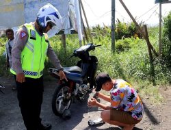 Sasar Knalpot Brong, Satlantas Polres Minahasa Operasi Secara Hunting