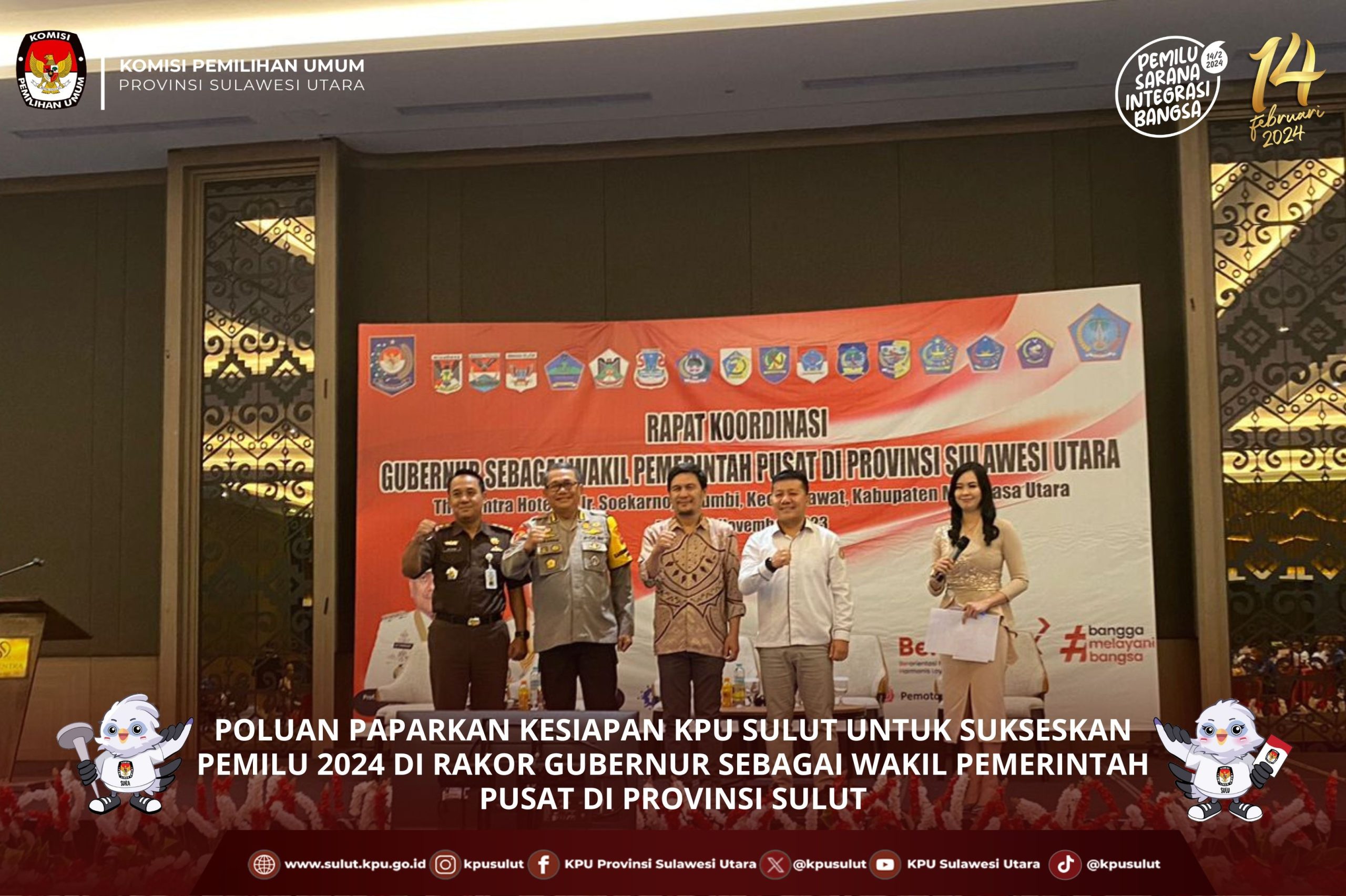 SIAP: Pelaksanaan rakor yang diikuti KPU Sulut.