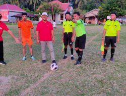 Ketua DPRD Bolsel Buka Turnamen Sepakbola HUT Desa Nunuk