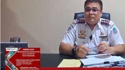 Volume Kendaraan Melonjak Jelang Nataru, Ini Imbauan Dinas Perhubungan Manado