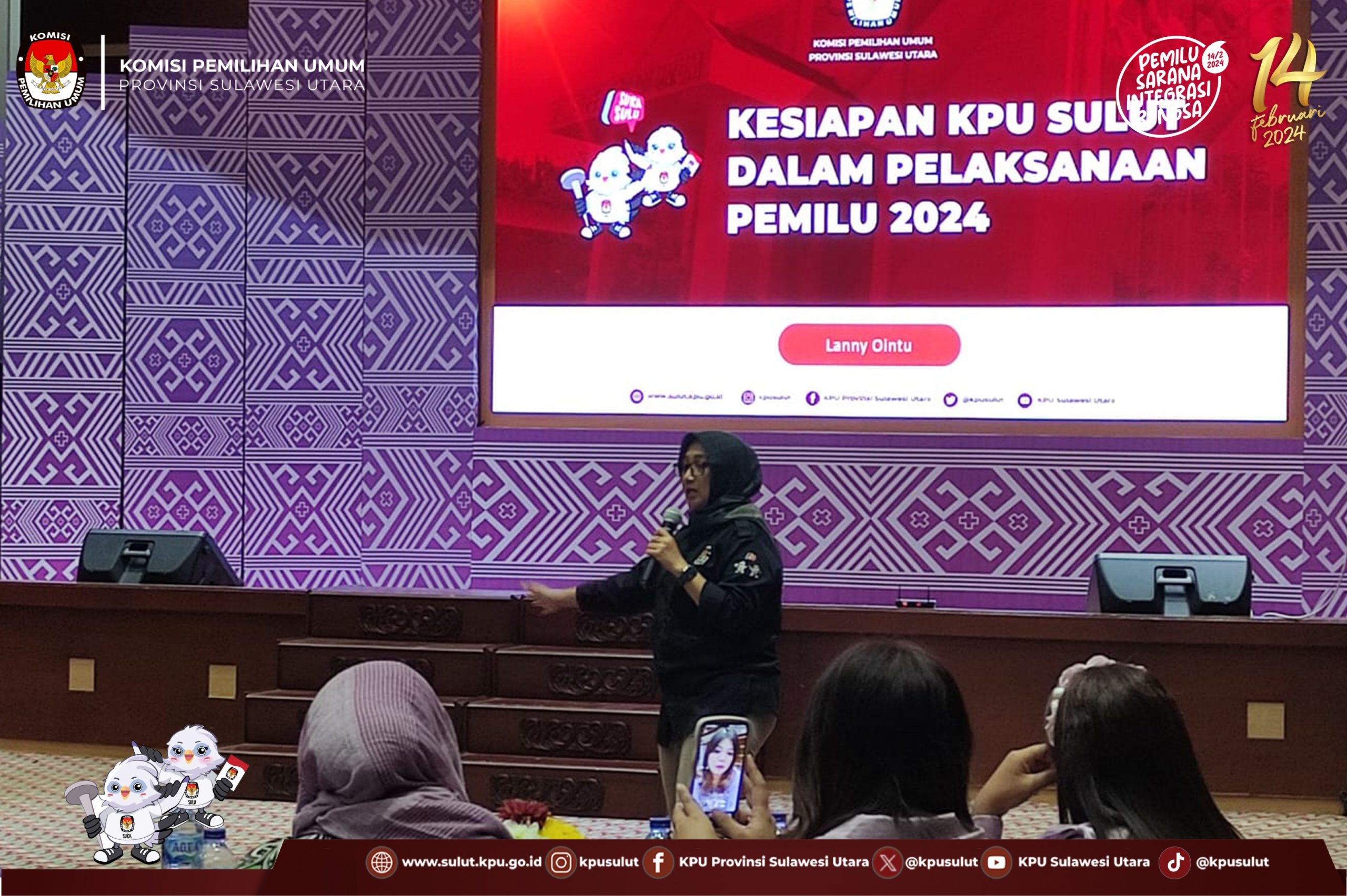 PAPARKAN: Lanny Ointu saat menjadi narsum dalam kegiatan BI.