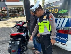 Lagi, Satlantas Polres Minahasa Razia Knalpot Brong