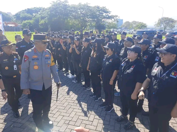 Apel petugas pengawasan Bawaslu Sulut yang berlangsung beberapa waktu lalu.